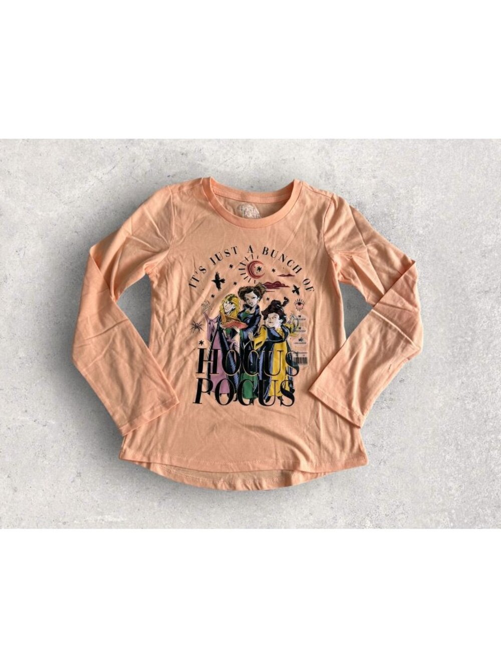 HOCUS POCUS Girls Witch Long Sleeve Shirt Size Medium NEW NWOT